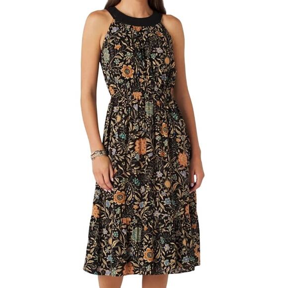 Daniel Rainn SMALL Mezzie Halter Neck Dress - Stitch Fix Sleeveless Blouson Midi - Picture 4 of 12